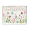 Stupell Industries Welcome Sign Spring Wildflower Meadow Rustic Pattern Framed Wall Art